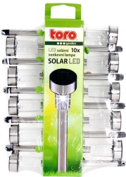 Zonne-LED tuinverlichting, set van 10 stuks