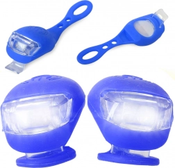 Silikon-LED-Fahrradlichter, wasserdicht, 2 Stück