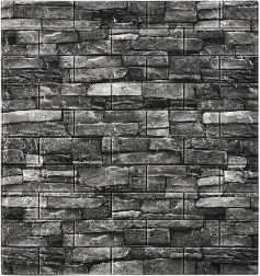 Selbstklebende 3D-Wandpaneele Ziegelmuster grauer Schaum