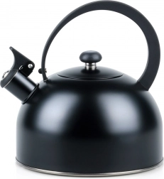Stainless steel whistling kettle 3 l, matte black