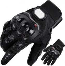 Schwarze XL Motorrad-Handschuhe TRIZAND