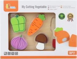 Wooden Set for Cutting Vegetables for Children