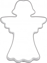 Stainless steel angel cookie cutter 8 cm