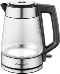 Bouilloire électrique en verre 1,7 l Concept RK4210