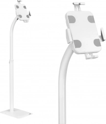 Tablet-Bodenständer mit Schloss für 7,9–11″ MACLEAN, weiß