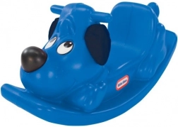 Schommel in de vorm van een hondje blauw