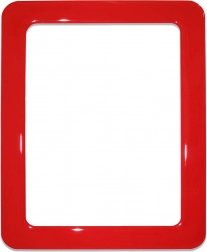 Magnetic self-adhesive frame size 19.0 x 23.8 cm - red