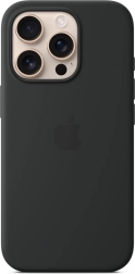Silicone Case with MagSafe for iPhone 16 Pro - Black