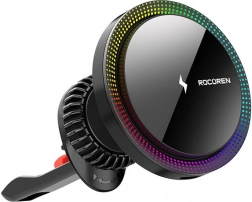 Rocoren 15W kabelloses Autoladegerät (schwarz)