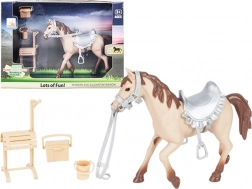 Pferdchen im Stall mit Zubehör für Mädchen