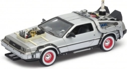 Modèle de voiture en métal DeLorean du film Retour vers le futur III à l’échelle 1:24