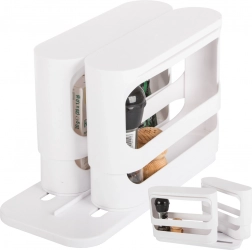 Weißer Küchenorganisator aus Kunststoff für Gewürze