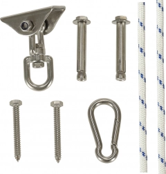 Support de plafond pour hamacs et balançoires en acier inoxydable