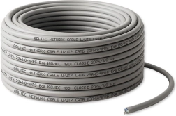 Câble patch UTP CAT6 50 m gris – conducteur en cuivre pour LAN gigabit