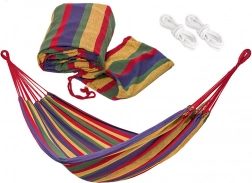 Garden fabric hammock with cover, load capacity 120 kg