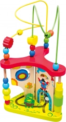 Bino large wooden activity maze with beads
