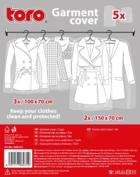 Sacs de protection pour vêtements – jetables, transparents, lot de 5 pièces