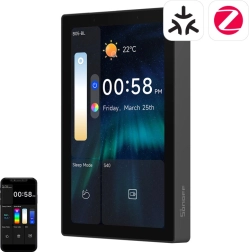 SONOFF NSPanel Pro 120 smart control panel with Matter, Wi‑Fi, Bluetooth and Zigbee – black