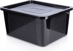 Kunststof opbergbox met deksel 20 l