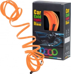 Ambientes LED-Auto-Licht USB / 12 V, Streifen 5 m – Orange