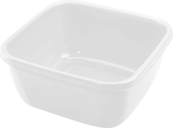 Quadratisches Kunststoffwaschbecken Heidrun 15 l, Farbmix