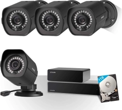 Zmodo Kamerasystem-Set 4× 1080p mit NVR und 1 TB Festplatte