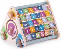 Bigjigs Toys wooden activity triangle with animals