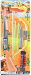 Western set with rifle, bow, and knife for kids