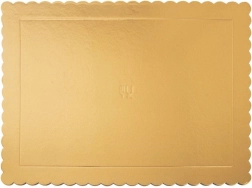 Gold Rectangular Cake Board 40 × 30 cm