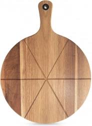 Wooden pizza board with handle 43.5 × 32 cm