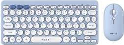 Ensemble clavier et souris sans fil Havit en bleu
