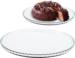 Glass cake plate 32 cm