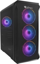 Genesis Irid 503 ARGB V2 micro tower case with tempered glass side panel and USB 3.0