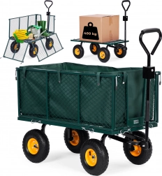 Gartentransportwagen MultiGarden mit öffnenden Seitenwänden und großen aufblasbaren Rädern