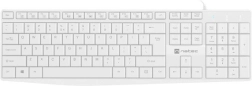 Weiße Tastatur Natec Nautilus mit Nummernblock