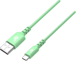 Silicone USB–USB‑C Cable 1 m, Green, Fast Charging