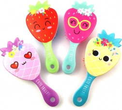 Children's hair brush with blue handle