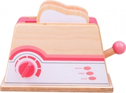 Wooden Pink Toaster Bigjigs Toys