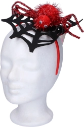 Haarreif mit Spinnennetz und Spinne