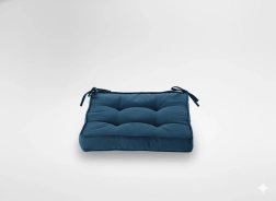 Stoelkussen 40 × 40 × 6 cm blauw