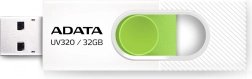 Clé USB ADATA UV320 32 Go USB 3.2 Blanc-Vert