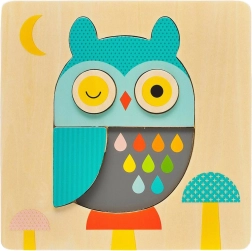 Petít Collage Wooden Puzzle Owl