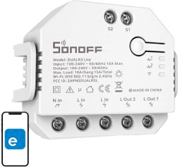 Slimme Wi‑Fi-schakelaar Sonoff Dual R3 Lite