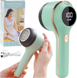 Elektrischer Fusselentferner für Stoffe mit 3 Geschwindigkeiten, grün