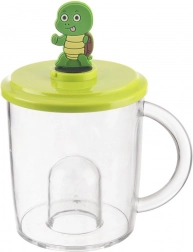 Kinderbeker met schildpadfiguurtje 240 ml