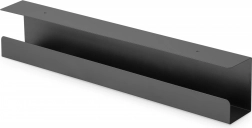 Stahl-Kabelkanal unter dem Schreibtisch, 60 cm, schwarz