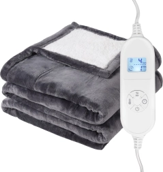 Beidseitige elektrische Decke 120 × 160 cm mit Temperaturregelung und Fernbedienung