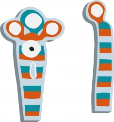 Small Foot ABC-Monster Reese – Bambus-Dekoration fürs Kinderzimmer