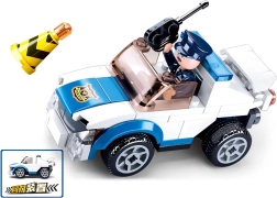 Sluban Polizei Aufzieh-Auto der Patrouille