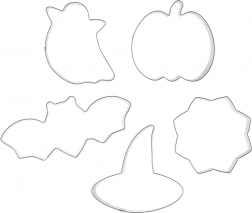 Halloween Cookie Cutters – Set of 6 Stainless Steel Pieces